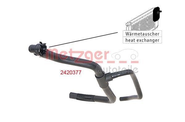 Durite de radiateur (Durite de refroidissement) METZGER 2420377